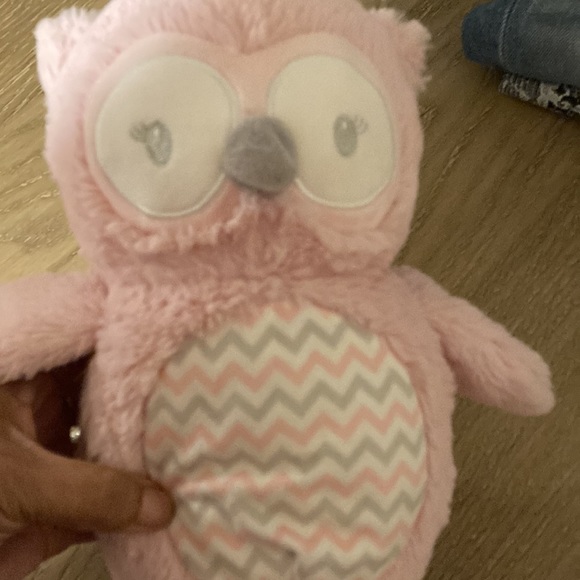 Little Journey Pink Musical Owl Plays Go To Sleep NEW 10" Plush Stuffed.  (#A) - Picture 4 of 7